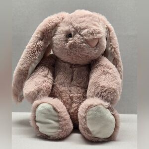 Pink Bunny Plush Lovey Rattle Baby Security Blanket Soft Easter Toy